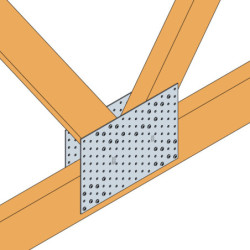 Plaque perforée 80x240x2mm