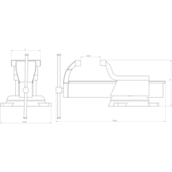 ETAU ACIER 125MM AV BASE TOURNANTE TEMBO