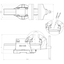 ETAU REGLABLE AVEC SERRE TUBE 150MM AV B.T. DOLEX