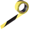 Bande de signalisation jaune et noir 50 mm x 100 m