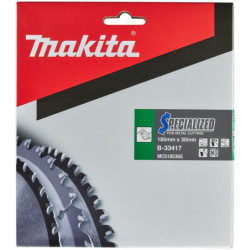 Lame carbure B-33417 métal pr4131 185x30mm 36 dents po