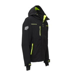 Veste de travail softshell SPACE noir jaune