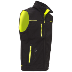 Gilet sans manches softshell UNIVERSE noir jaune
