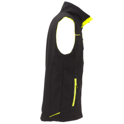 Gilet sans manches softshell UNIVERSE noir jaune