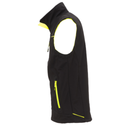 Gilet sans manches softshell UNIVERSE noir jaune
