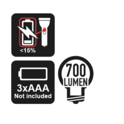 Lampe torche à led 1833 M