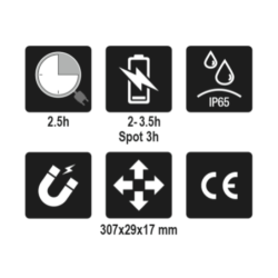 Lampe fine articuléee rech led 1838 slim