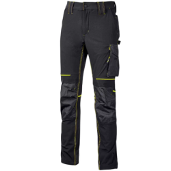Pantalon de travail ATOM noir et jaune