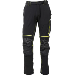 Pantalon de travail ATOM noir et jaune