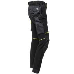 Pantalon de travail ATOM noir et jaune