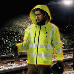 Blouson chauffant 12V li-ion et 1 batterie taille M CJ106DZM-P