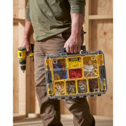 Caisse organiseur PRO-STACK FATMAX 10 compartiments