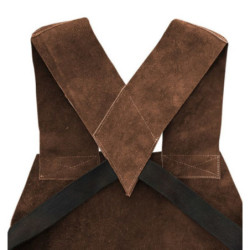 Tablier soudeur cuir marron 90x70cm TABSOUD9070