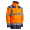 Parka KANATA 4 en 1 orange haute visibilité et marine