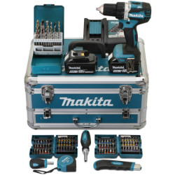 Perceuse visseuse 54nm BL1850 x2 + 96 pièces BIT SET