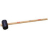 Maillet travaux publics 125 mm noir manche 115 cm
