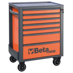 Servante mobile à 7 tiroirs RSC24/7 grise/orange
