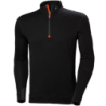 Haut technique LIFA MERINO ZIP noir