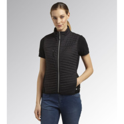 Veste sans manches noire femme