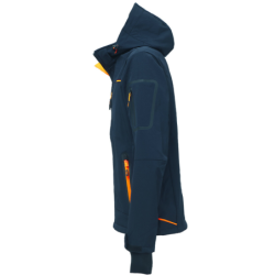 Veste de travail softshell SPACE bleu