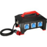 Coffret électrique 16 A / 6 modules + 2 prises triphasées