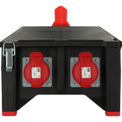 Coffret électrique 16 A / 6 modules + 2 prises triphasées