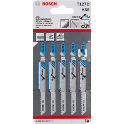 Lame scie sauteuse Bosch aluminium T127D blister de 5