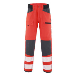 Pantalon haute visibilité TWIST rouge fluo