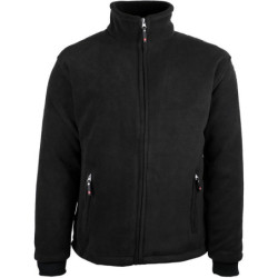 Veste polaire doublée zippée POLNOIR noire