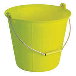 Seau renforcé à ergots 11 litres couleur fluorescente