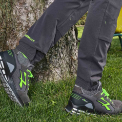 Pantalon HORIZON asphalt gris et vert