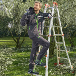 Pantalon HORIZON asphalt gris et vert