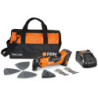 Machine oscillante MULTIMASTER 18V AMM500 PLUS SET avec sac, batterie et chargeur
