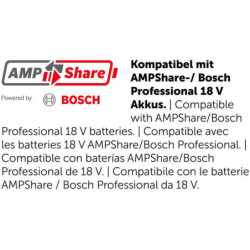 Machine oscillante MULTIMASTER 18V AMM500 PLUS SET avec sac, batterie et chargeur
