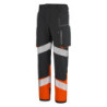 Pantalon haute visibilité HEMERA noir et orange fluo