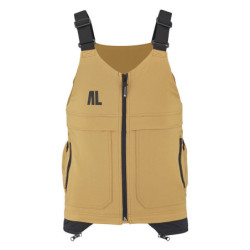 Gilet homme DROPS camel et noir