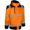 Veste haute visibilité ripstop VUELTO orange et noire