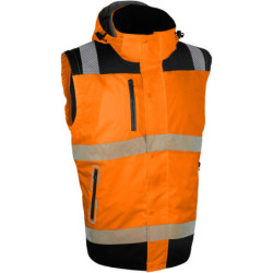 Veste haute visibilité ripstop VUELTO orange et noire