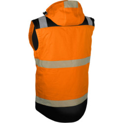 Veste haute visibilité ripstop VUELTO orange et noire