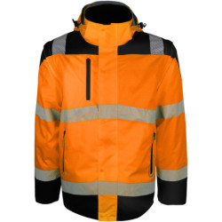 Veste haute visibilité ripstop VUELTO orange et noire