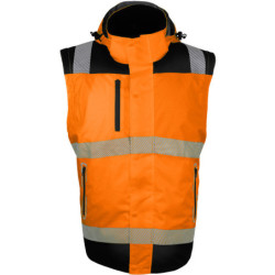 Veste haute visibilité ripstop VUELTO orange et noire
