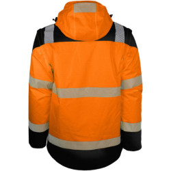 Veste haute visibilité ripstop VUELTO orange et noire