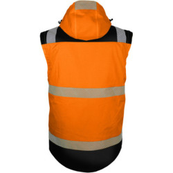 Veste haute visibilité ripstop VUELTO orange et noire