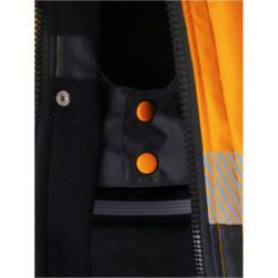Veste haute visibilité ripstop VUELTO orange et noire