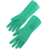 Gant nitrile vert floque manchette 33cm CNIT1538