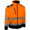 Veste haute visibilité orange et noire VULCO