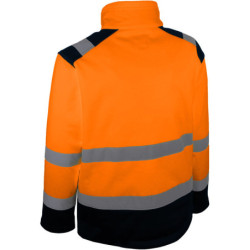 Veste haute visibilité orange et noire VULCO