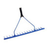 Râteau niveleur PVC bleu sans manche REVEX