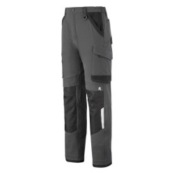 Pantalon stretch RULER gris charcoal et noir