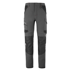 Pantalon stretch RULER gris charcoal et noir